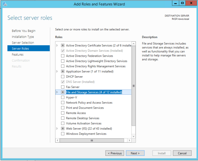 Windows Server Add Role
