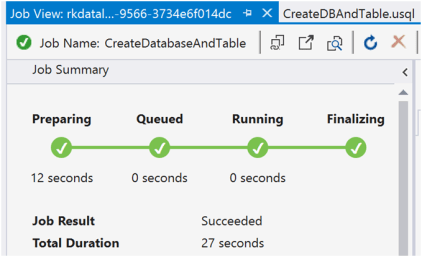 Azure Data Lake Analytics- Database and Tables-6