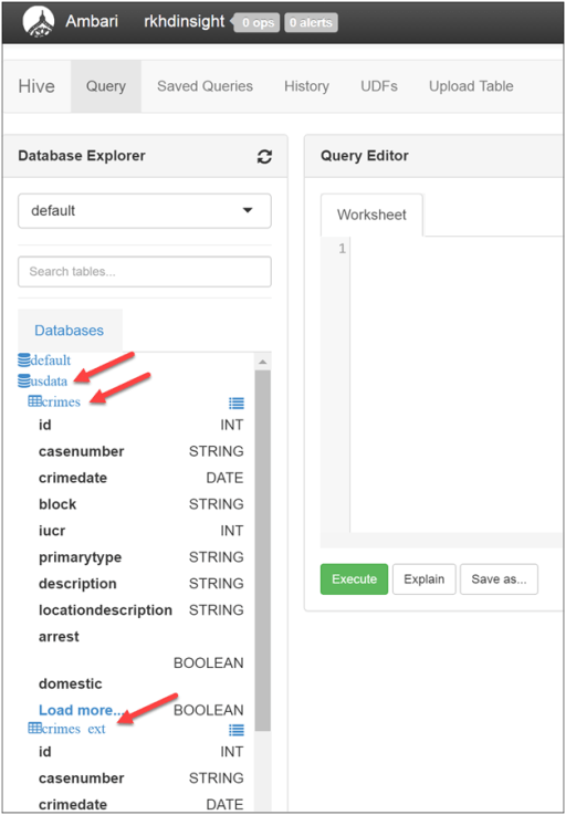 Query Hive Tables with Ambari Hive Views in HDInsight-2