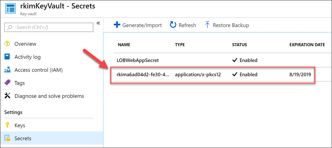 Renewing the Azure App Service SSL Certificate in an Application ...